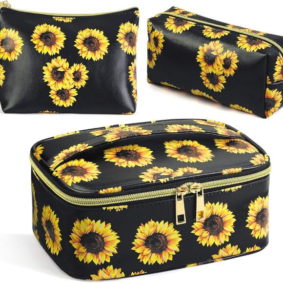 3Pcs Makeup Bags for Women Portable Travel Cosmetic Bag Waterproof Organizer for - Picture 1 of 5